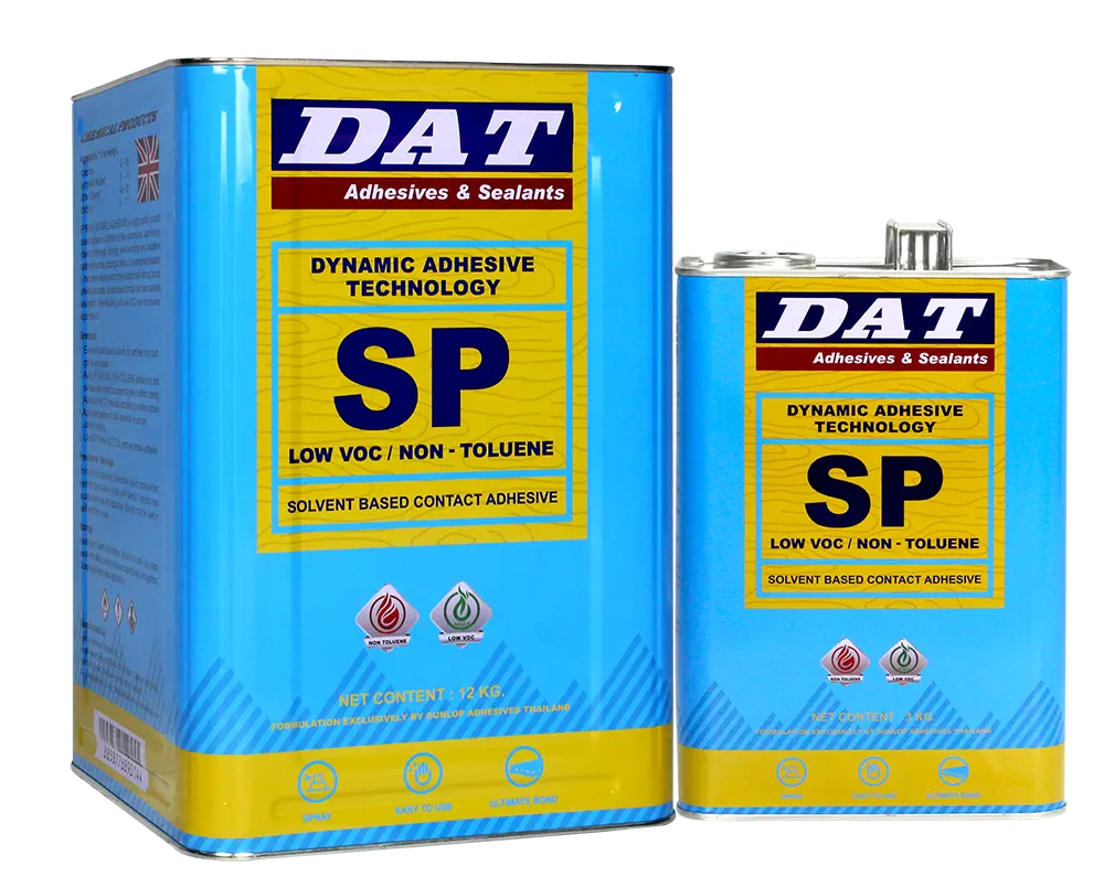 डनलप DAT सपा कम VOC कम MOQ के साथ स्प्रे संपर्क चिपकने वाला गैर टोल्यूनि कम Formaldehyde के लिए ग्रीन बिल्डिंग