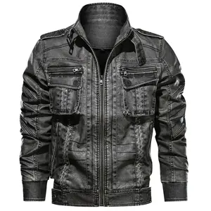 Veste en jean de travail personnalisée pour hommes, poches poitrine, tissu en coton épais, look vintage, surpiqûres contrastées, boutons métalliques, haut de gamme - Product Image 5
