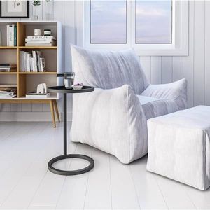 Quỹ đạo phục vụ kiểu dáng đẹp màu đen kim loại vòng Bar bảng với brushstroke hạnh phúc hiện đại tối giản Thiết kế tròn cơ sở trang trí nội thất - Product Image 2