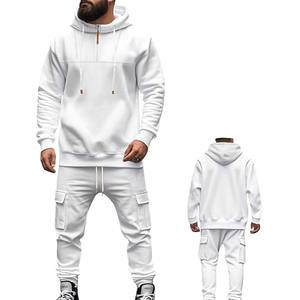 Conjunto Deportivo Completo para Hombre, Chándal de 2 Piezas con Capucha, Traje Deportivo Informal para Correr, Trotar y Hacer Ejercicio - Product Image 1