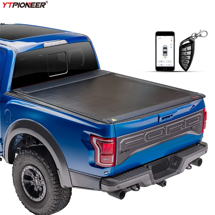 YTPIONEER Venta caliente Ford Wildtrack Hard Tonneau cubierta tapa Pickup Fullbox Pickup Box cubierta para 2023 Ford-150