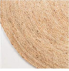 Handmade Modern 3 x 3 Feet <b>round</b> Indoor <b>Jute</b> Area <b>Rug</b> Farmhouse Aesthetic Home Decor for Bedroom Kitchen Living Room - Product Image 2