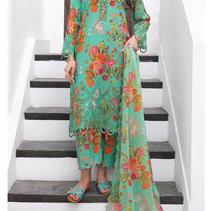 Precio barato transpirable y cómodo mujeres islámicas Camisa larga y pantalones conjuntos Impresión digital vestidos casuales para mujeres - Product Image 4