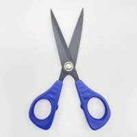 Tijeras de Corte Dentadas Multiusos con Mango Cómodo para Uso en Pesca, Escuela, Oficina y Papelería