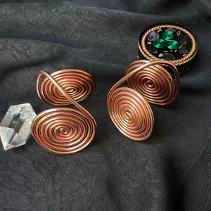 ชุดแหวนมือเกลียวทองแดง  งานฝีมือสำหรับการทำสมาธิ การสร้างพลัง และการบำบัดด้วยพลังงาน - Product Image 4