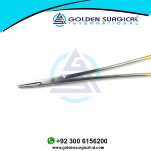 Portaagujas TC Gold Handle Mayo Hegar | Portaagujas Mordazas dentadas Portaagujas insertado de carburo de tungsteno Proveedores - Product Image 5