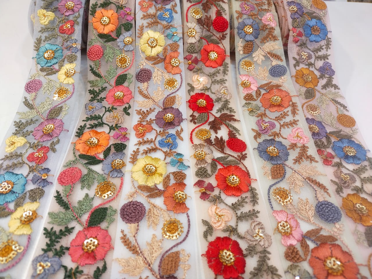 3d flower fabric decor