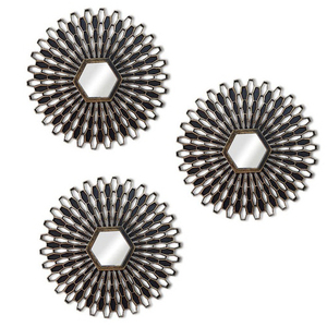 Miroir mural élégant en métal encadré de fleurs, tailles personnalisées de haute qualité, idéal pour le maquillage et la vente en gros de touches décoratives élégantes - Product Image 1