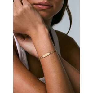Pulsera de dijes fina Harlow Oval Pav ID - Product Image 3