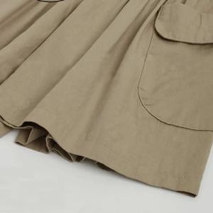 Short pour femme 2025 Pantalon pour femme grande taille Pantalon d'été en coton et lin Pantalon d'été solide avec poches - Product Image 4