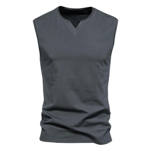 Camisetas de Tirantes Deportivas de Verano para Hombre de Alta Calidad, 100% Algodón, Sin Mangas, para Entrenamiento en el Gimnasio - Product Image 6