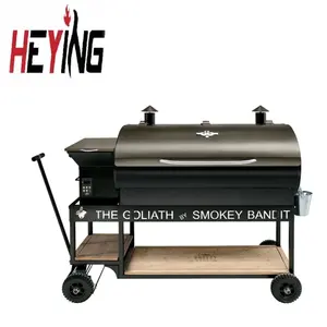 Wholesale wifi heavy duty wood pellet BBQ grill Oven Electric Smoker with WIFI Pid Controller
