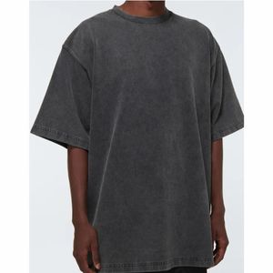 T-shirt pour hommes marque privée t-shirts haute qualité t-shirts surdimensionnés vêtements pour hommes en gros personnalisé 100% coton t-shirt blanc - Product Image 6