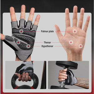 Guantes de Gimnasio Antideslizantes Unisex de Alta Calidad, Guantes de Cuero para Levantamiento de Pesas con Logotipo Personalizado - Product Image 4