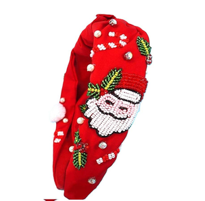 Bandeaux pour cheveux au design unique en tissu et perles de verre, accessoires pour cheveux, broderie à la main, bandeaux pour femmes - Product Image 2