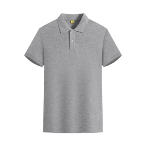 เสื้อโปโลสำหรับทีมกอล์ฟของผู้หญิงผู้ชายเสื้อเชิ้ตผ้าคอตตอนผ้าโพลีเอสเตอร์ลายนูนลูกปัดปักโลโก้สั้น6XL ผู้ใหญ่ - Product Image 5