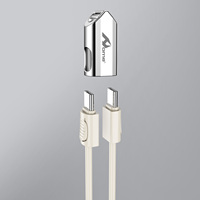 Câble de charge rapide de qualité supérieure PD60W 30CM C2C EN1 C à C CB-325CC Portable avec porte-clés pour téléphones ordinateurs maison