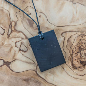 Colgante rectangular Shungite 0,8*1,2 in (20*30mm) - Product Image 2