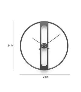 AK laiton élégant Look horloge murale de haute qualité ménage Simple salon fer décorer horloges murales produit de vente chaud - Product Image 3