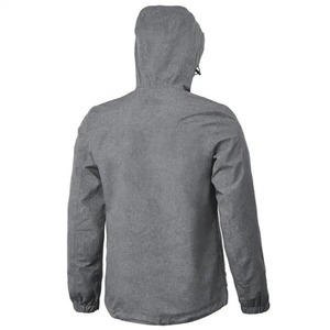 Chaqueta de lluvia cortavientos con capucha de alta calidad para hombres Lona acolchada ligera con cuello alto transpirable y recubierto - Product Image 5