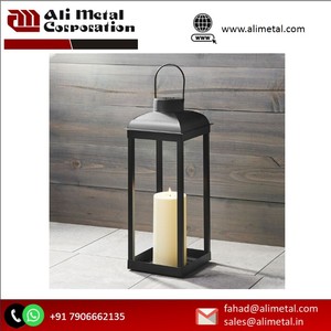 Bougeoir moderne en métal avec cadre pour la décoration de la maison-Ajouts de décoration de Noël quotidiens et saisonniers - Product Image 4