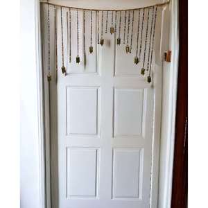 Handmade Bohemian Style <b>Beaded</b> Doorway Curtain Multicolour Glass Beads 44 X 27 Inch for Home Dcor Multicolour <b>Door</b> Valance - Product Image 1