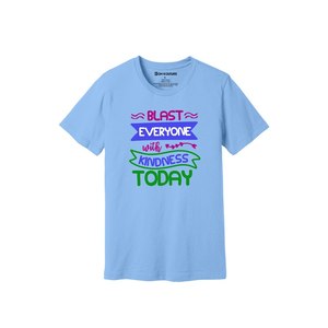 Thèmes de gentillesse imprimer 100% t-shirt en tissu de coton 160-180 à lourd GSM 12 couleurs disponibles Personnalisé votre propre conception et placement - Product Image 6