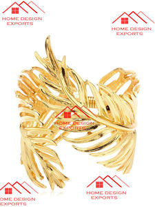 2024 มอร์เดนหรูหราออกแบบอลูมิเนียมโลหะหรูหราแหวนผ้าเช็ดปากในราคาขายส่งร้อนขายอุปกรณ์ตกแต่งโรงแรม - Product Image 4