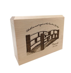 Urna de Madera para Cremación de Mascotas Bridge, Urna Grande para Perros Adultos al por Mayor, Urnas para Cenizas, Urna Grande para Perros Adultos - Product Image 1
