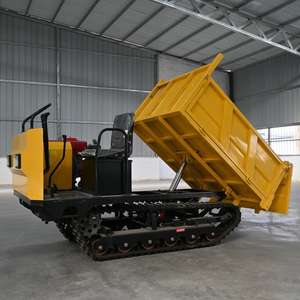 Minidumper Autocargable con Orugas y Elevación Hidráulica, Transportador de Jardín, Camión Volquete Ligero con Orugas, Gran Potencia - Product Image 1