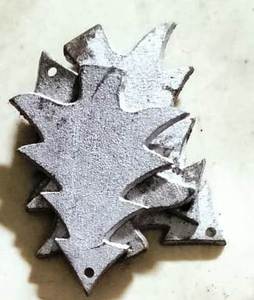 Panneau de musique en aluminium moulé suspendu utilisé comme ornements dans l'arbre de Noël et la décoration intérieure Derniers produits de décoration de Noël - Product Image 6