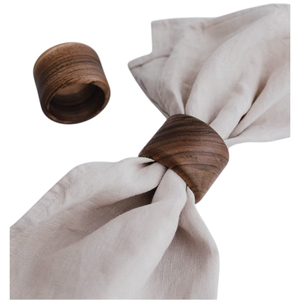 Servilleteros de madera natural hechos a mano Decoración de mesa soporte de tejido para decoración de hogar y restaurante para bodas - Product Image 1