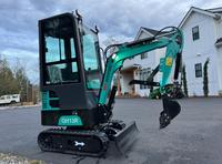 Gratis pengiriman AGT QH13R MINI CABBED EXCAVATOR 13.5HP 39 "BACKFILL BLADE 15" BUCKET sepenuhnya kipas angin kabel EPA CE tambahan PLUMBED