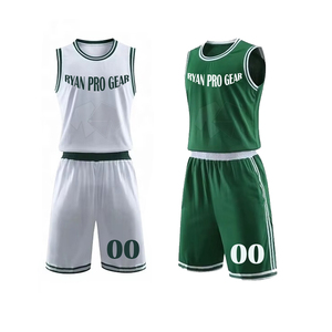 Uniforme de baloncesto diseño personalizado talla grande 100% poliéster impresión por sublimación logotipo personalizado impresión o bordado de calidad superior - Product Image 1