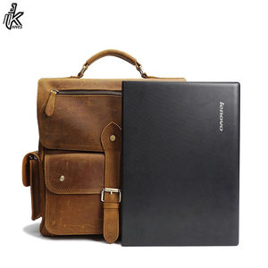 Directo de fábrica Retro Hombres Mochila Mejor Calidad Real Cuero Al Por Mayor Precio Barato - Product Image 4