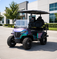 Voiturette de golf électrique UCB-12 efficace 4 places, moteur puissant, véhicule de mobilité de luxe pour la communauté, prix d'achat en gros