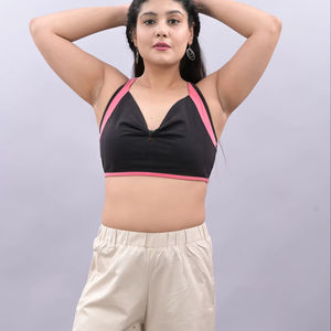 กางเกงขาตรงผ้าฝ้ายลำลองของผู้หญิงกางเกงฮาเร็มสีพื้นแบบเรียบทำด้วยมือทรงหลวมขนาดพิเศษขายส่ง - Product Image 1