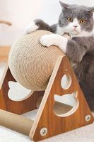 Jouet pour chat en corde de papier solide imperméable, balle durable pour l'exercice et le jeu des chats actifs