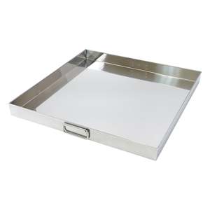 Plateau de service pour la restauration et les restaurants, en acier inoxydable de qualité commerciale, finition laquée, durable, élégant, écologique, compatible lave-vaisselle - Product Image 1