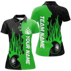 Camiseta Polo Personalizada para Equipo de Bolos, 100% Poliéster, Ligera, Servicio OEM, la Mejor al por Mayor, Impresa, Impermeable, de Secado Rápido - Product Image 4