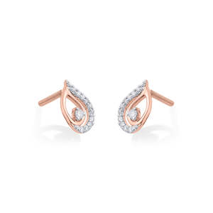 Boucles d'oreilles clous en diamant Dew Drift - Product Image 4