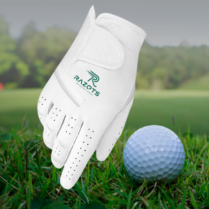 Guantes de golf de piel de oveja Cabretta de alta calidad con agarre de muñeca Protección UV y características impermeables Uso OEM para manos - Product Image 3