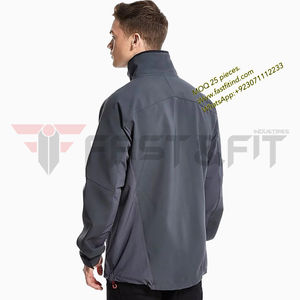 Chaqueta de exterior de tela transpirable para hombre, chaquetas de conchas suaves de calidad prémium, industry de ajuste rápido - Product Image 2
