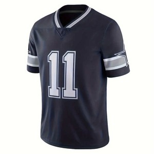 OEM Service Men's American Football <b>Jersey</b> <b>Short</b> Sleeve Custom Logo Breathable Winter Sportswear Wholesale - Product Image 2