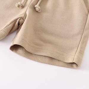 Short de survêtement épais en éponge française pour enfants Short de survêtement écologique à séchage rapide avec cordon de serrage taille élastique en molleton Short de survêtement pour enfants - Product Image 6