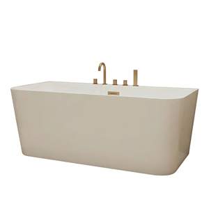 Baignoire autoportante rectangulaire moderne en acrylique Salvere FW-7728-59 avec design écologique pour utilisation en salle de bain intérieure - Product Image 6