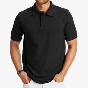Logo personnalisé pour hommes T-shirt polo à manches courtes en polyester à motif solide Chemise de sport golf pour le travail T-shirt polo pour hommes - Product Image 5