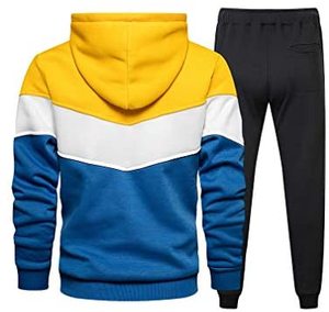 Chándal de hombre con cremallera color block nuevo estilo casual chándal deportivo - Product Image 5