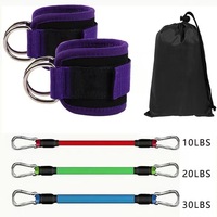 ZJFIT حار بيع عصابات مقاومة الكاحل مع عصابات الكاحل الأصفاد العمل بها غلوتيس لركلات الورك التدريب اللياقة البدنية