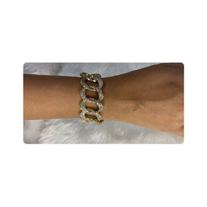 Designer Bracelet Made in 14kt Yellow <b>Solid</b> <b>Gold</b> for Valentines Day Mothers Day or Romantic Gifting from India - Product Image 6